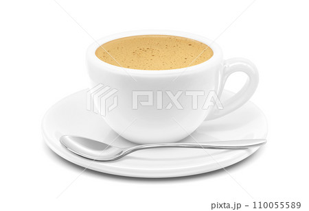 カフェオレのイラスト リアル 110055589