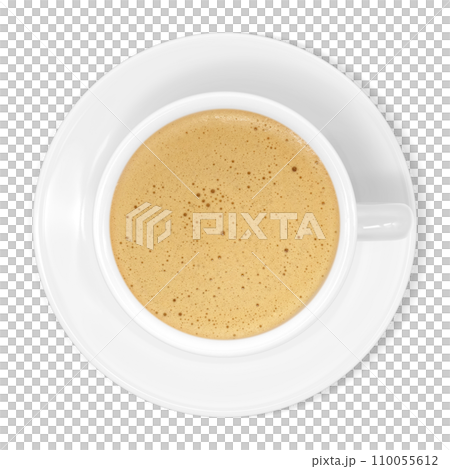 カフェオレのイラスト リアル 110055612