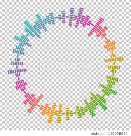 イコライザーの波形の輪 110056953