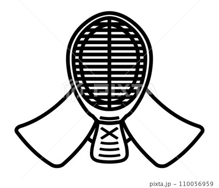 剣道の面のアイコン 剣道の面のアイコン 110056959