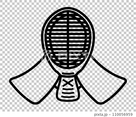 剣道の面のアイコン 剣道の面のアイコン 110056959