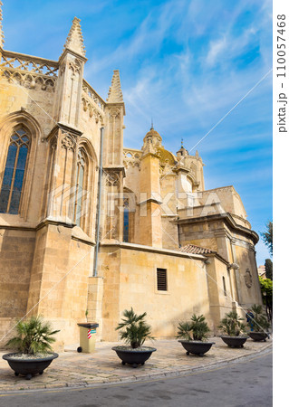 Facade of Tarragona Cathedral, Catalonia, Spain. 110057468