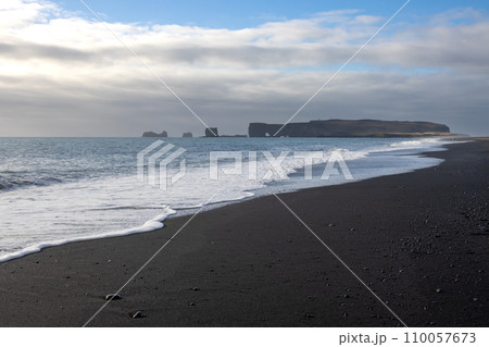 Atlantic ocean in Reynisfjara, south Iceland Atlantic ocean in Reynisfjara, south Iceland 110057673