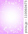 雪フレーム背景素材 ラベンダー 110060473