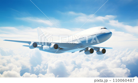 上空の飛行機　 110060487