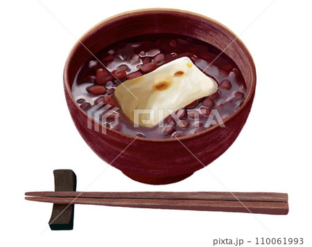 お汁粉（赤椀）箸付き 110061993