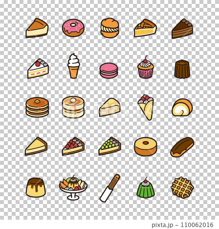 Sweets icon set Sweets icon set 110062016