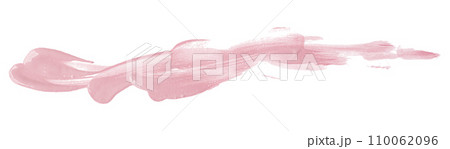 Pink paintbrush isolated on white background. Watercolor Pink paintbrush isolated on white background. Watercolor 110062096