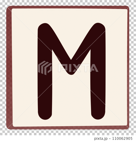 Alphabet letter M 110062905