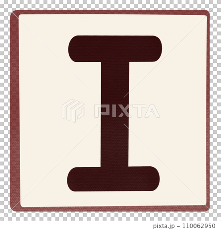 Alphabet letter I Alphabet letter I 110062950