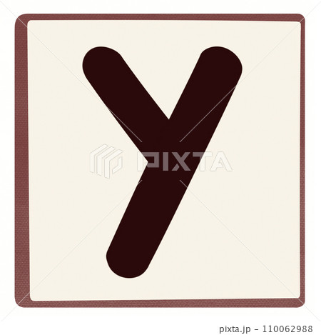 Alphabet letter Y 110062988