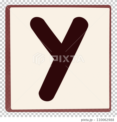 Alphabet letter Y 110062988
