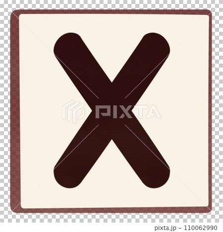 Alphabet letter X Alphabet letter X 110062990