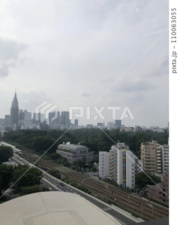 【東京都】ホテルから見た新宿の風景 110063055
