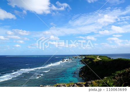 東平安名崎見晴台からの景色　宮古島 110063699