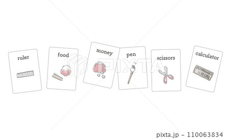 選び取りカードのイメージ-くすみカラー 110063834