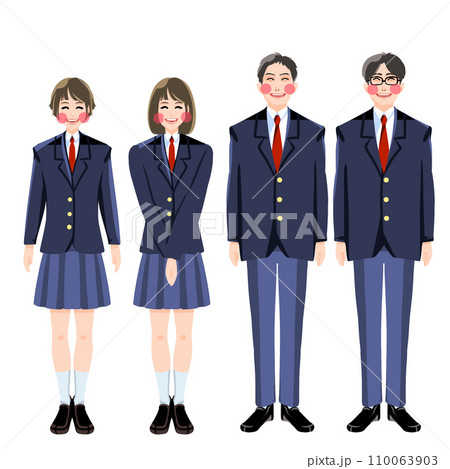 仲良し学生4人組 110063903