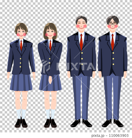 仲良し学生4人組 110063903