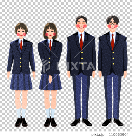 仲良し学生4人組 110063904