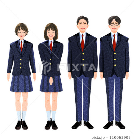 仲良し学生4人組 110063905