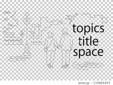 老夫婦_シニア_バレンタイン_敬老_nuance_illustration_town_people 110064445