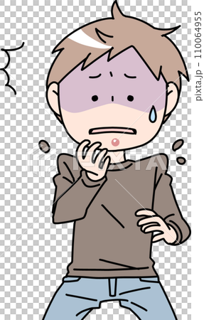 下巴長痘痘的男人 110064955