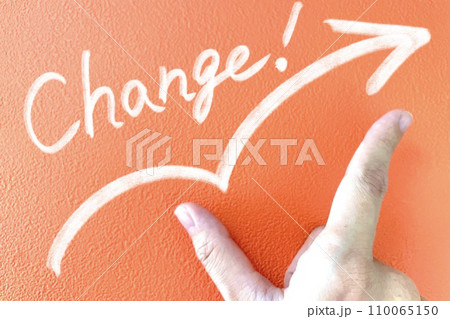 CHANGE ステップアップする矢印と手 CHANGE ステップアップする矢印と手 110065150