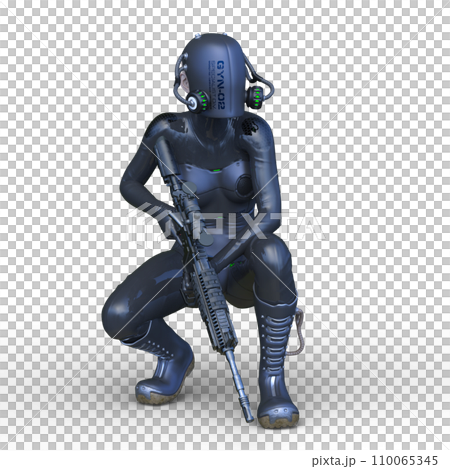 女性サイボーグ 110065345