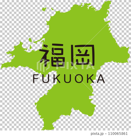 福岡県　観光　地図　アイコン 110065861