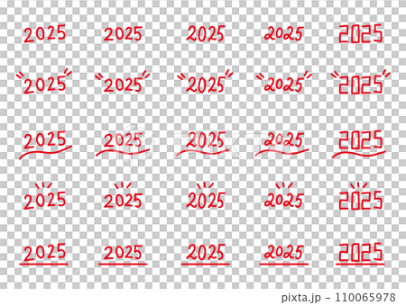 2025 handwritten letter red 110065978