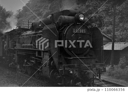 （昭和の記録）懐かしいレトロな蒸気機関車D51：フィルム 110066356