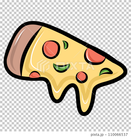 slice of pizza icon, cartoon style slice of pizza icon, cartoon style 110066537