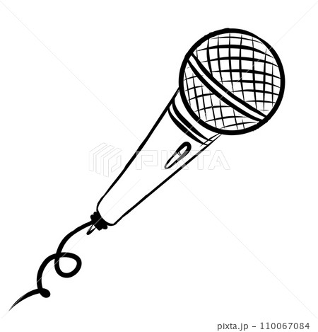 microphone on stand microphone on stand 110067084