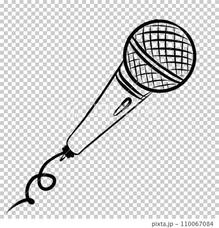 microphone on stand microphone on stand 110067084