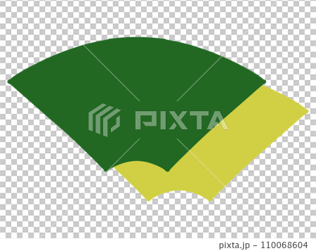 Simple fan-shaped illustration material Simple fan-shaped illustration material 110068604