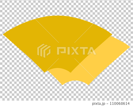 Simple fan-shaped illustration material Simple fan-shaped illustration material 110068614