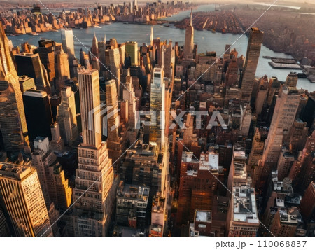 Golden hour in the big city 110068837