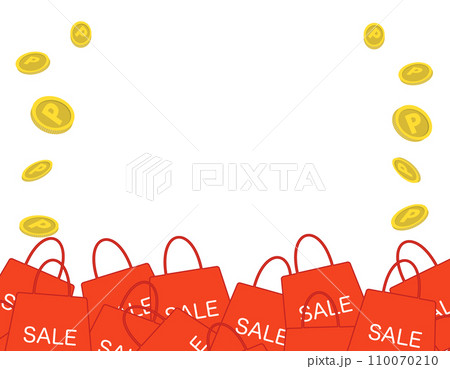 ポイントコイン セール フレーム背景素材 黄 ポイントコイン セール フレーム背景素材 黄 110070210