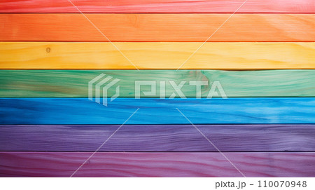 虹色 七色の明るい ナチュラルな木目背景 AI生成画像 虹色 七色の明るい ナチュラルな木目背景 AI生成画像 110070948