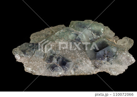 macro mineral fluorite stone on black background 110072066