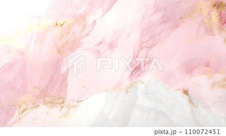 ピンク　マーブル　大理石　背景　AI生成画像 110072451