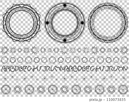 魔術圈裝飾尺套裝 6 黑色 110073835