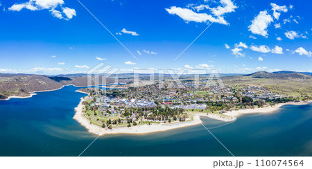 Jindabyne Aerial View in Australia Jindabyne Aerial View in Australia 110074564