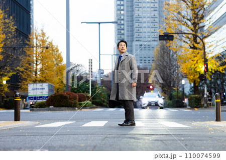 会社から帰宅するビジネスマン 会社から帰宅するビジネスマン 110074599