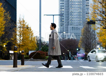 会社から帰宅するビジネスマン 110074603