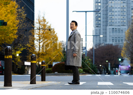 会社から帰宅するビジネスマン 110074606