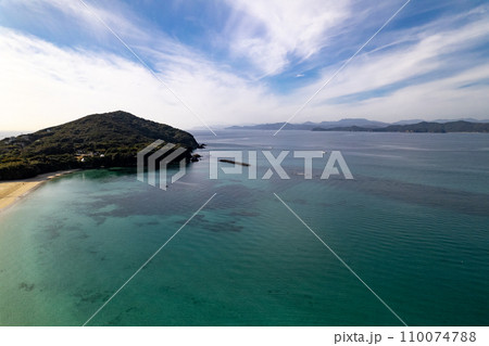 御座白浜海水浴場（ドローンによる空撮） 110074788