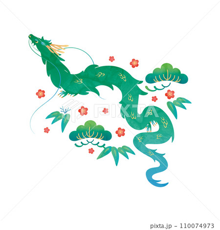 辰年-年賀素材5-3 110074973