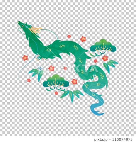 辰年-年賀素材5-3 110074973