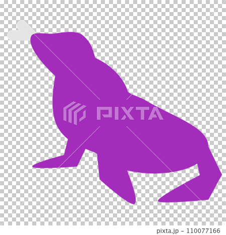 海の生物、トドを表すカラースタイルのアイコン 海の生物、トドを表すカラースタイルのアイコン 110077166